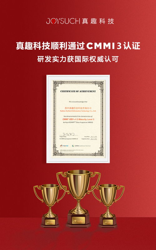 喜報 真趣科技通過cmmi 3認證,研發實力獲國際權威認可